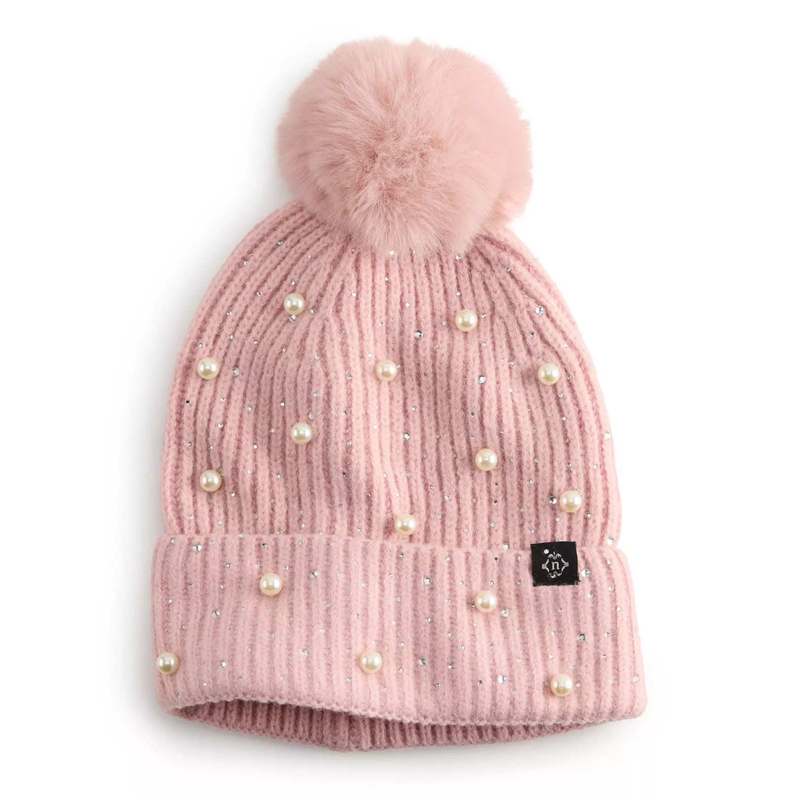 Women's Nanette Lepore Stud And Faux Pearl Beanie | Kohl's