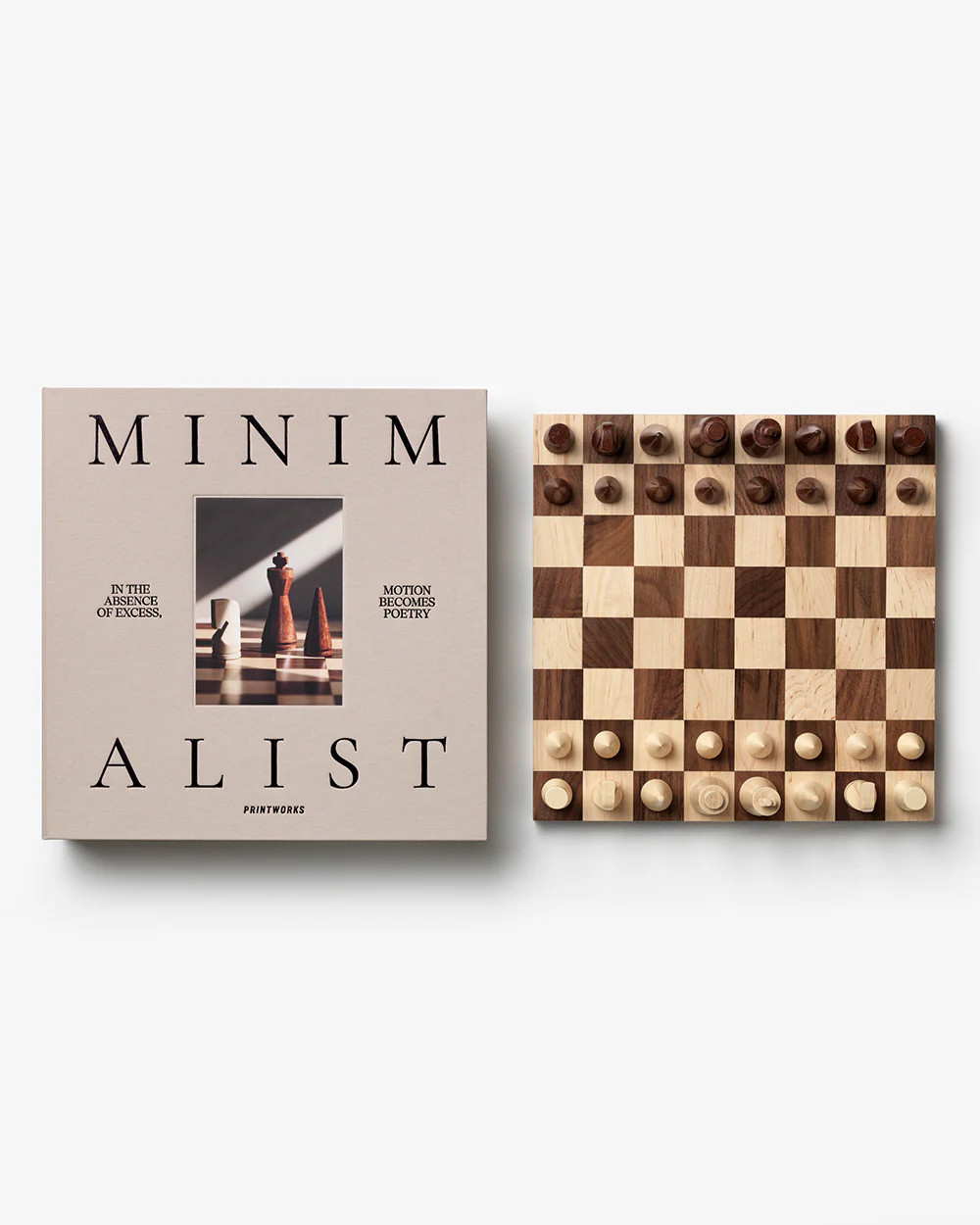 PRINTWORKS | Wood chess, The Minimalist | PRINTWORKS
