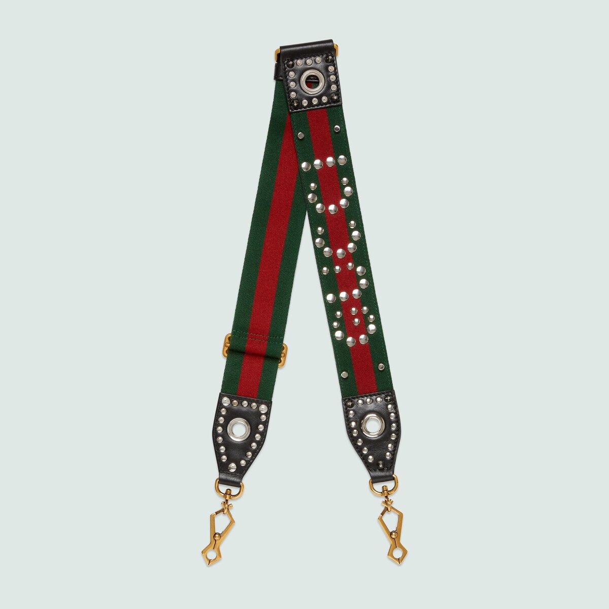 Gucci - Wide studded 'Gucci' shoulder strap | Gucci (US)