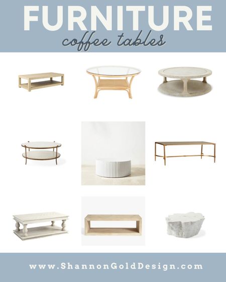 Coastal coffee tables. Accent furniture. 

#LTKFind #LTKstyletip #LTKhome