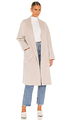 LAMARQUE Thara Coat in Feather Grey from Revolve.com | Revolve Clothing (Global)