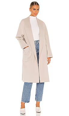 LAMARQUE Thara Coat in Feather Grey from Revolve.com | Revolve Clothing (Global)