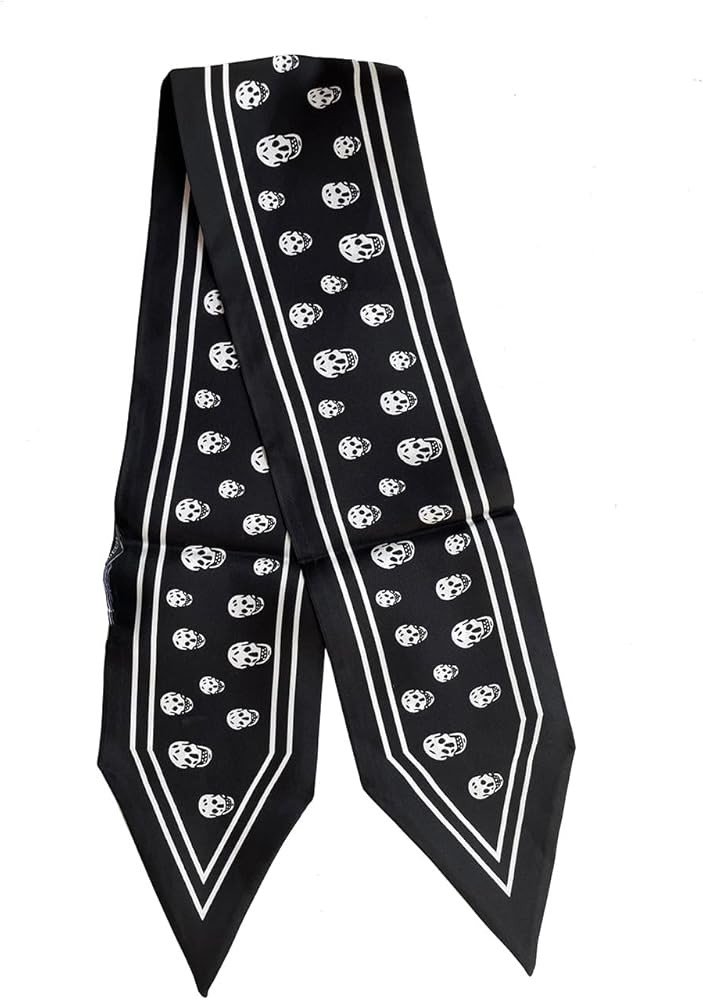 JERLA 100% Mulberry silk Scarf Head Hair Ribbon Handbag Handle wrap Tie Bundle Scarf Neckerchief ... | Amazon (US)