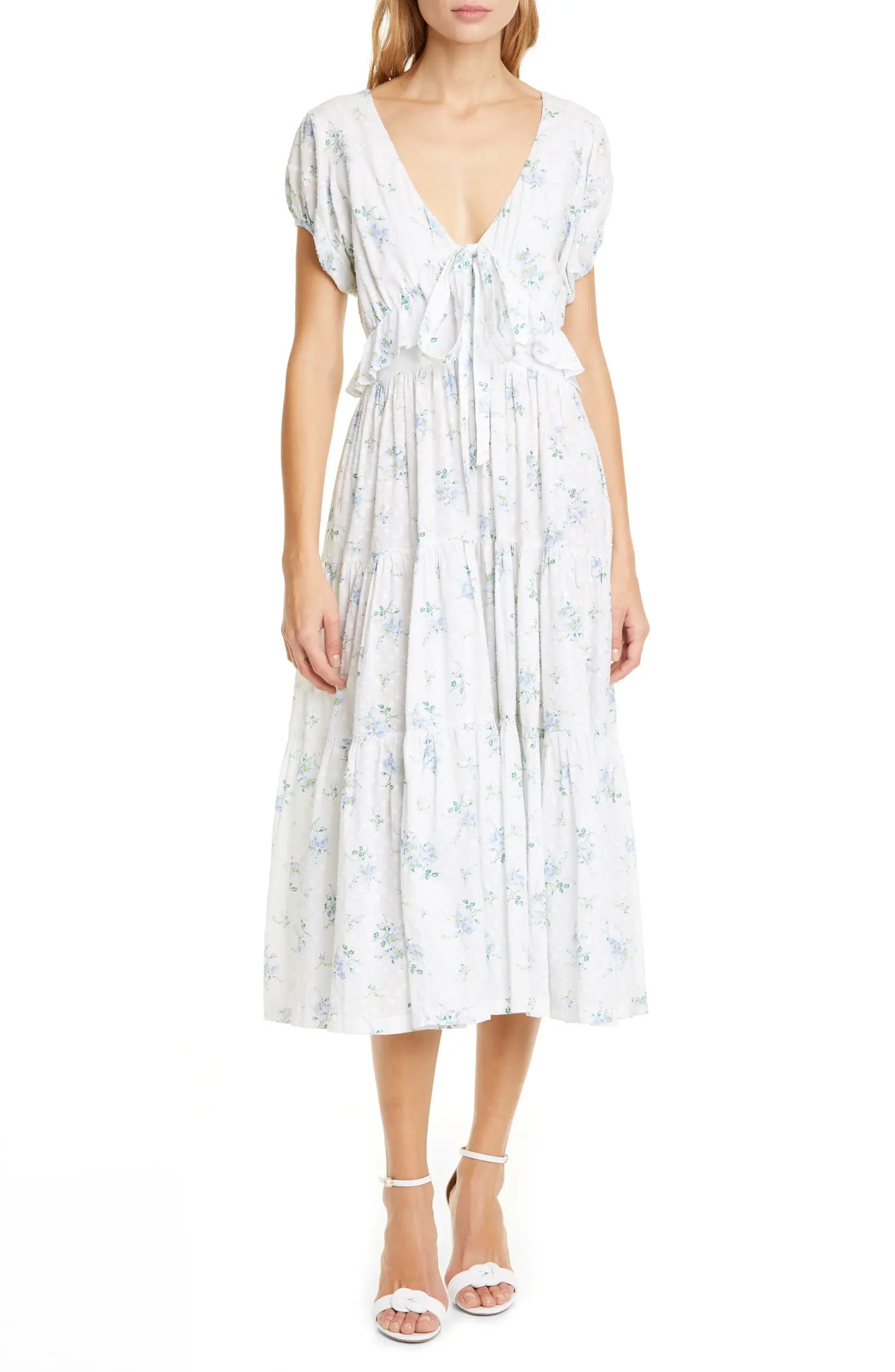 Carlton Floral Ruffle Cotton Dress | Nordstrom