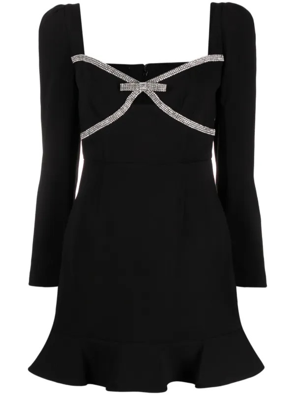 bow-detail mini dress | Farfetch Global