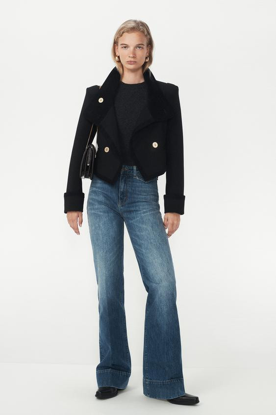 CROPPED BUTTONED JACKET - THE ITEM ZARA WOMAN | Zara UK