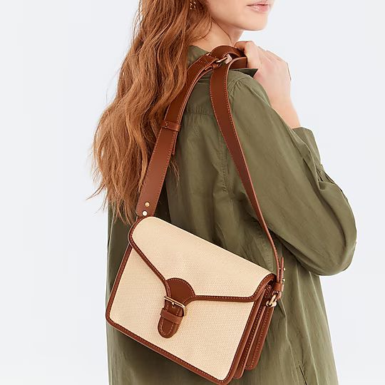 Copenhagen satchel bag in straw | J.Crew US