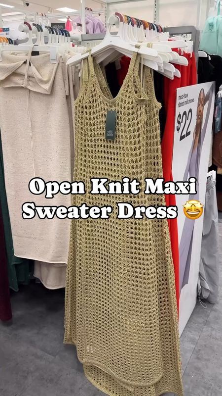 My favorite dress of the summer has arrived at Target! Open knit sweater dress can be worn over a swimsuit or over a bodycon dress. ❤️

#LTKSwim #LTKStyleTip #LTKFindsUnder50