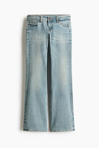 H & M - Flared Ultra Low Waist Jeans - Light Denim Blue | H&M (UK, MY, IN, SG, PH, TW, HK)