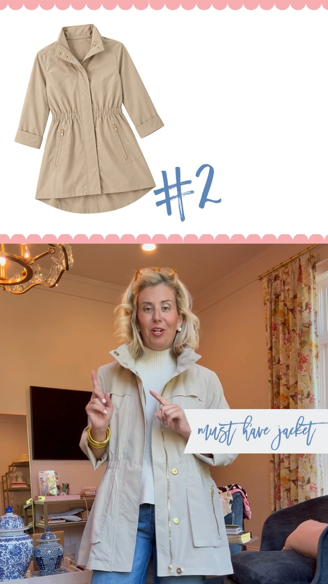 A jacket that you just keep in your car, take with you on trips, wear to sporting events… it’s great =- esp with the hidden zippered hood!

I’m wearing an XS in jacket.

Runs generous!

#LTKdayinmylife #LTKTravel #LTKmomlife
