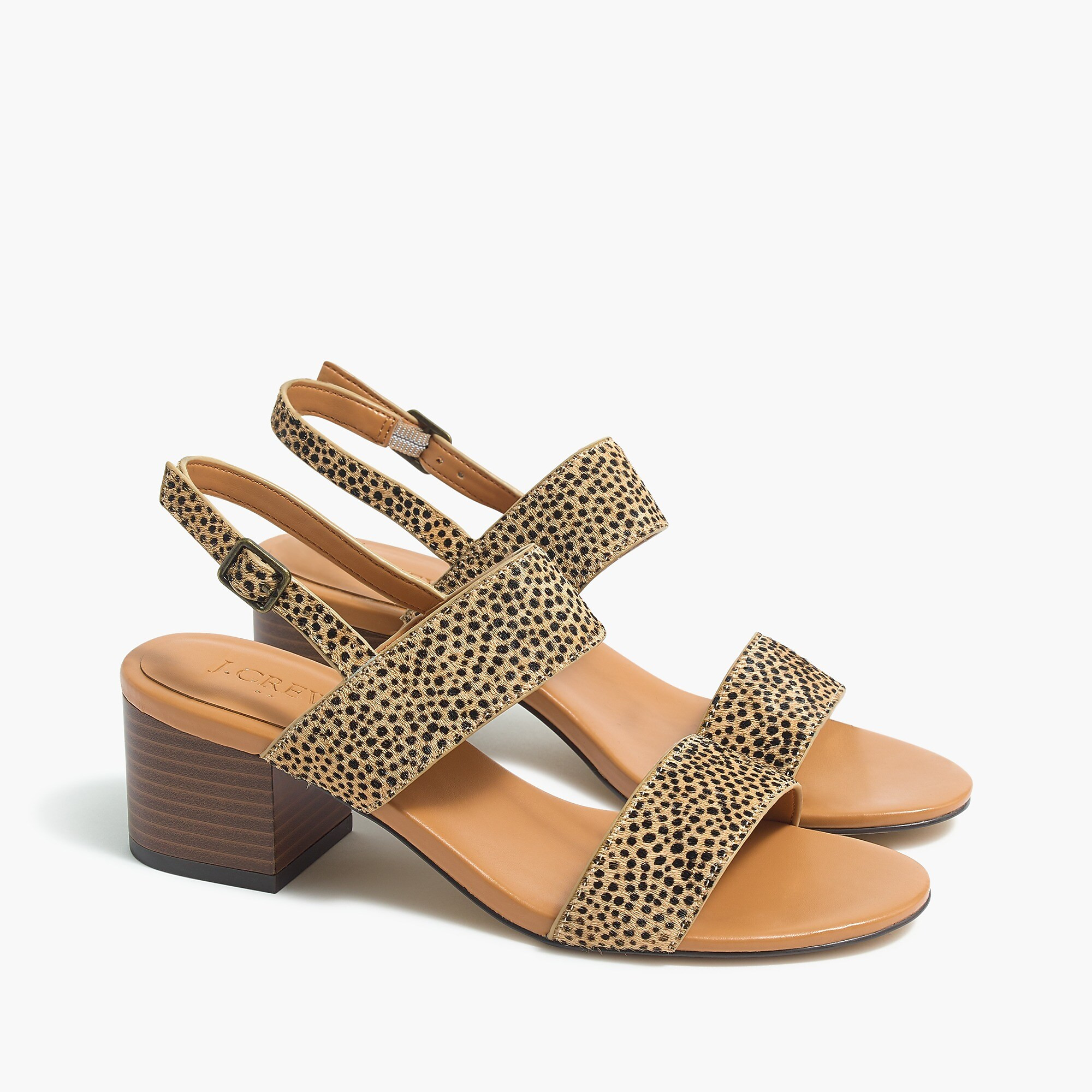 Low block-heel sandals | J.Crew Factory