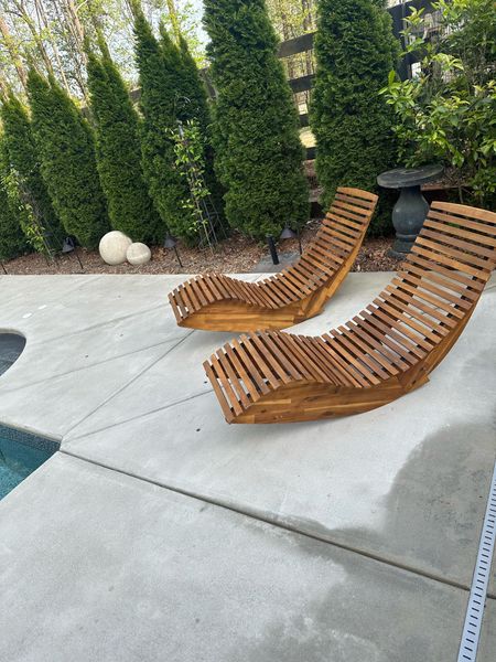 Obsessed with our new outdoor rocking lounge chairs. 🤩 SO comfy and I love the modern shape. They’re made so beautifully. Such a great price for a set of two… may grab another set.


#LTKxTarget #LTKhome