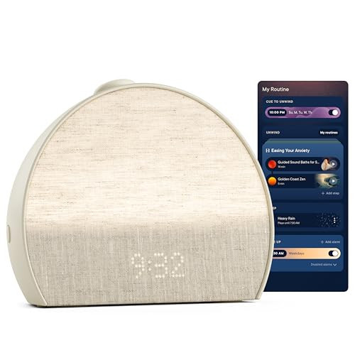 Hatch Restore 3 Sunrise Alarm Clock, Sound Machine, Smart Light (Putty) - White Noise, Screen-Free Sleep Routine | Amazon (US)