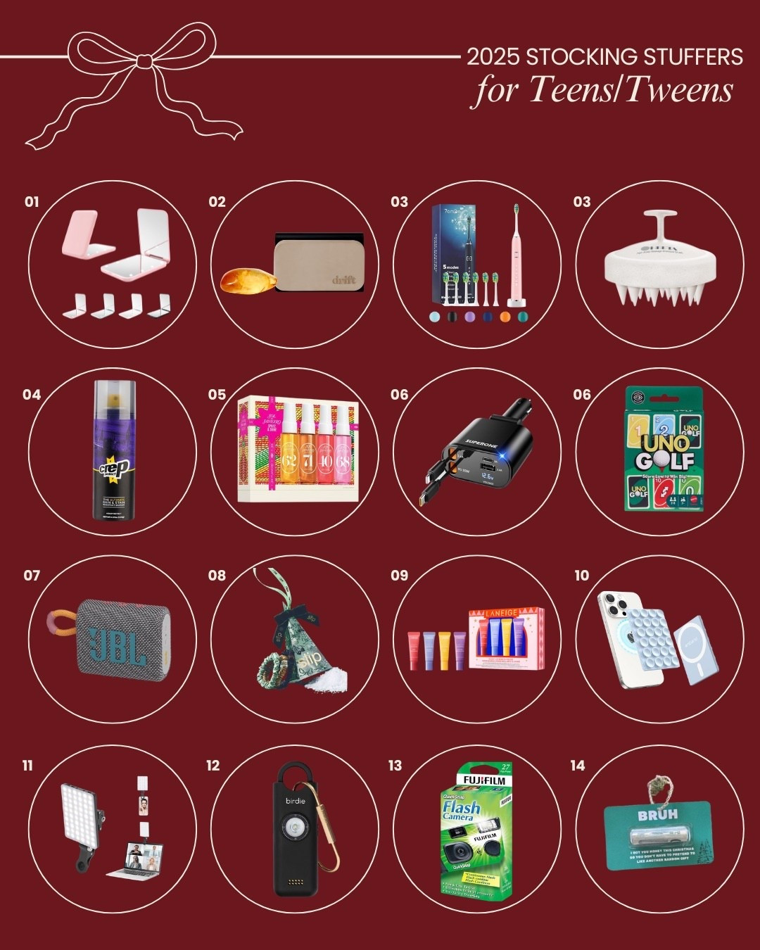 Stocking Stuffers for Teens/Tweens

#LTKHoliday #LTKGiftGuide #LTKKids