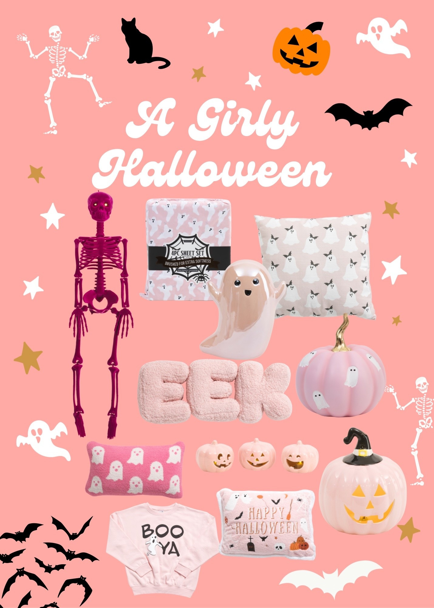 Love doing the girls rooms for the holidays specially Halloween … loving the pink ghost & pumpkin vibe for them this year 💕

Halloween, decor, kids, Halloween decor, marshals, ghost, pumpkin, throw pillows, bedding, sheets, pillows 

#LTKSeasonal #LTKFindsUnder50 #LTKHome