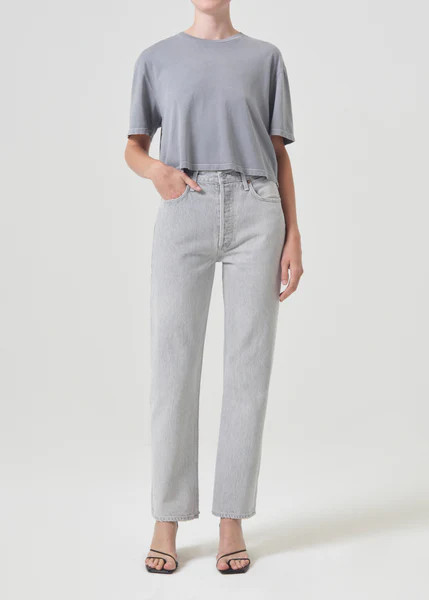 90's Pinch Waist High Rise Straight in Rain | AGOLDE