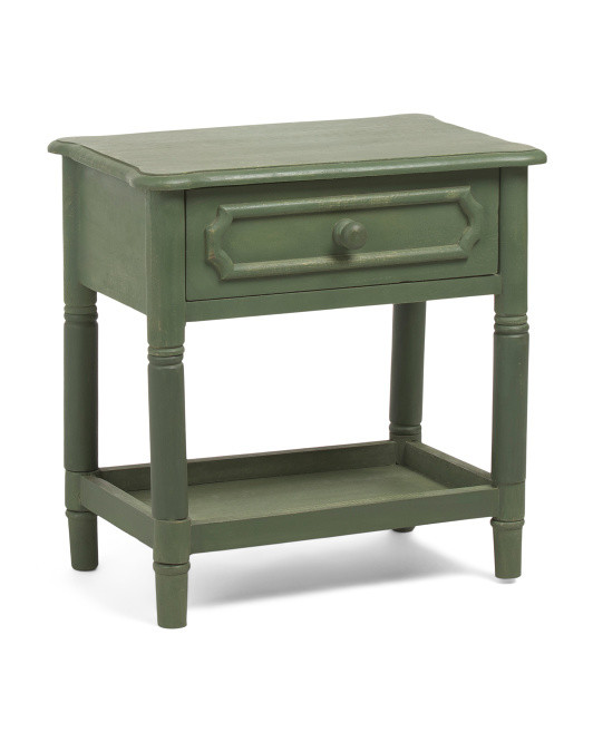 24x16x24 Wood 1 Drawer Side Table | TJ Maxx