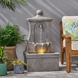 Duffy Outdoor Tier Single Spout Fountain Outdoor 2 by Christopher Knight Home | Bed Bath & Beyond