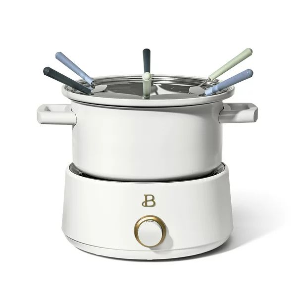 BeautifulBeautiful 3QT Electric Fondue Set with Bonus 2QT Ceramic Pot, White Icing by Drew Barrym... | Walmart (US)