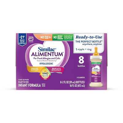 Similac Alimentum Ready to Feed Infant Formula Bottles - 2 fl oz Each/8ct | Target