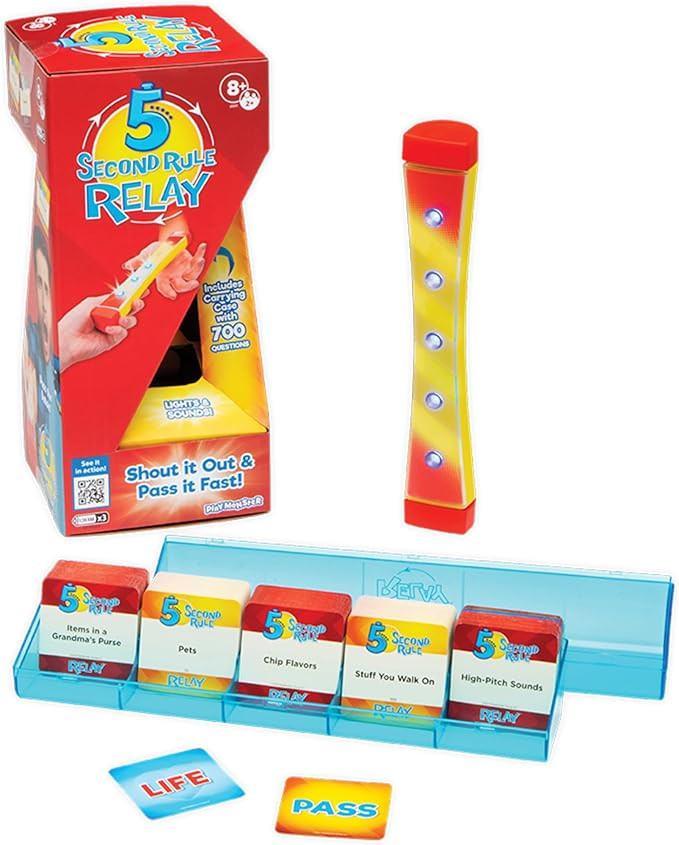 5 Second Rule Relay - Family Party Game - Electronic Relay Baton - Shout It Out & Pass It Fast! -... | Amazon (US)