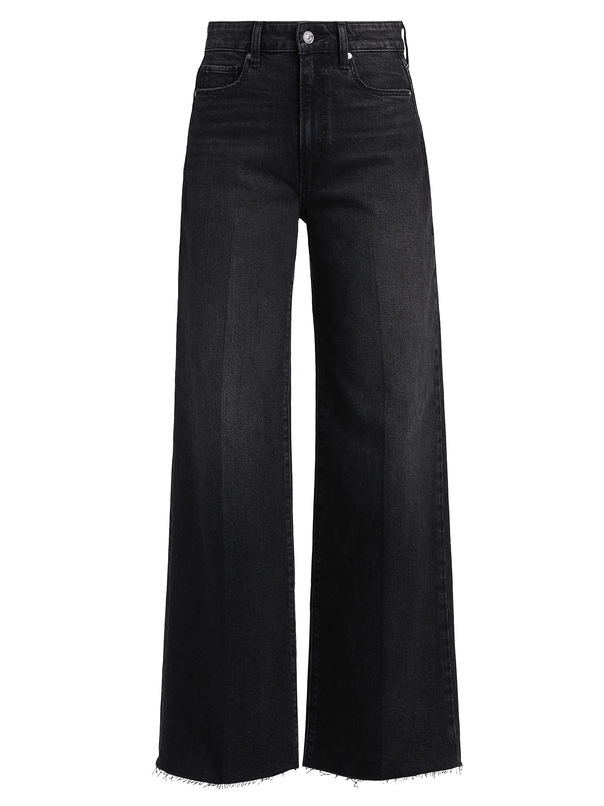 Anessa High-Rise Raw Hem Jeans | Saks Fifth Avenue