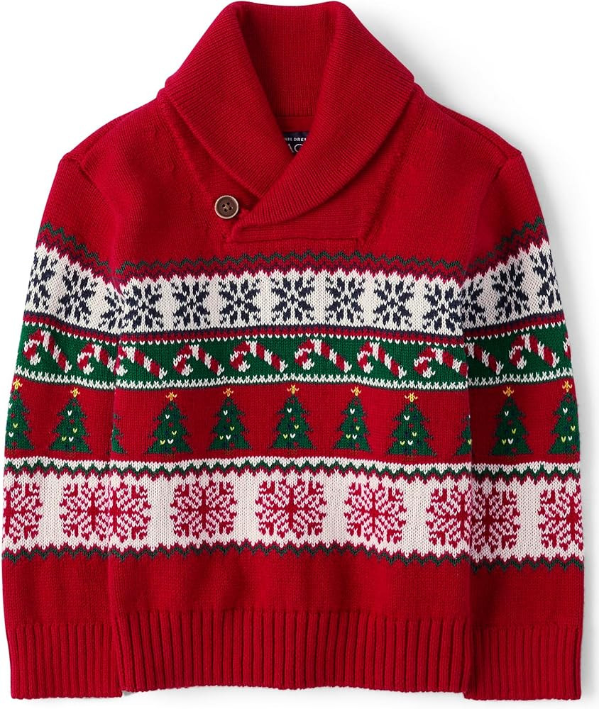 The Children's Place Baby-Boys and Toddler Long Sleeve Holiday Sweater | Amazon (US)