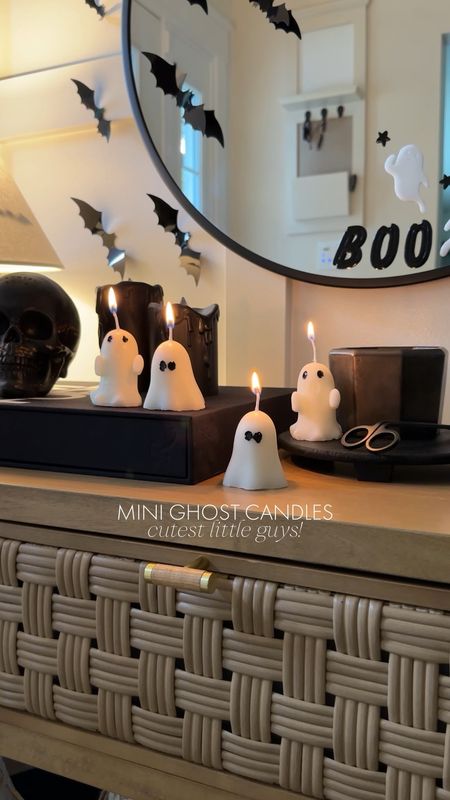 Our little ghost candles 👻 on prime for next day delivery!! Finally 🙌🏼 under $15 and seriously so cute for a little display at your Halloween table 🖤

Halloween decor, spooky season, spooky szn, spooky vibes, ghost candles, spooky candles, amazon prime, one day delivery, spooky love 

#LTKhome #LTKHalloween #LTKSeasonal