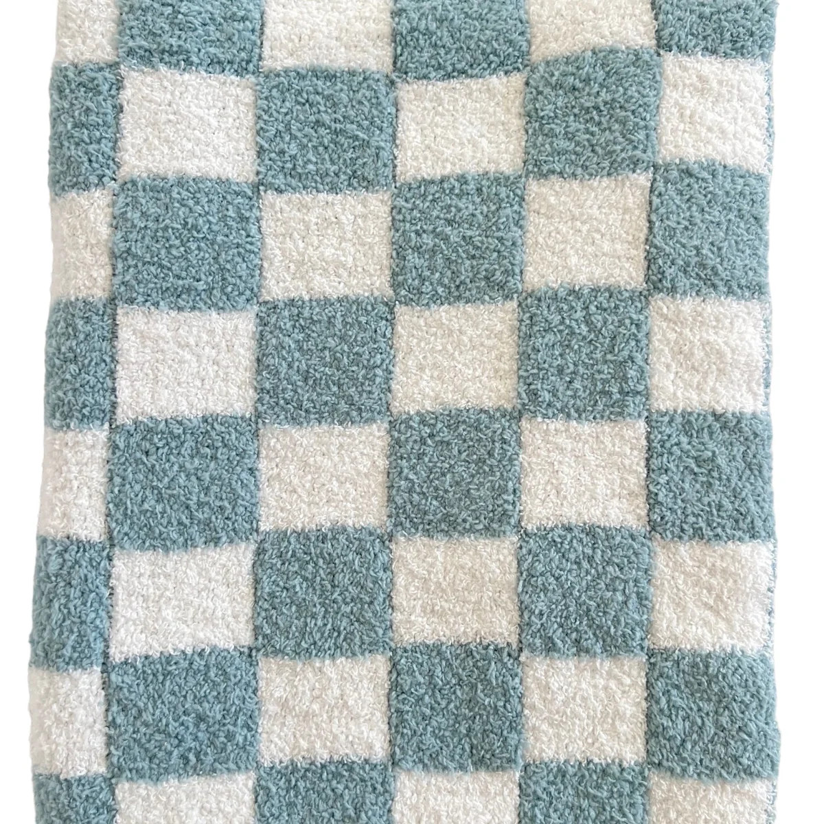 Phufy® Bliss Checkerboard Blanket, Powder | SpearmintLOVE