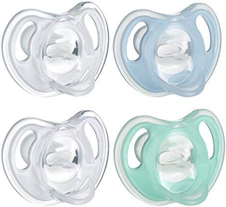 Tommee Tippee Ultra-Light Silicone Pacifier, Symmetrical One-Piece Design, BPA-Free Silicone Bink... | Amazon (US)