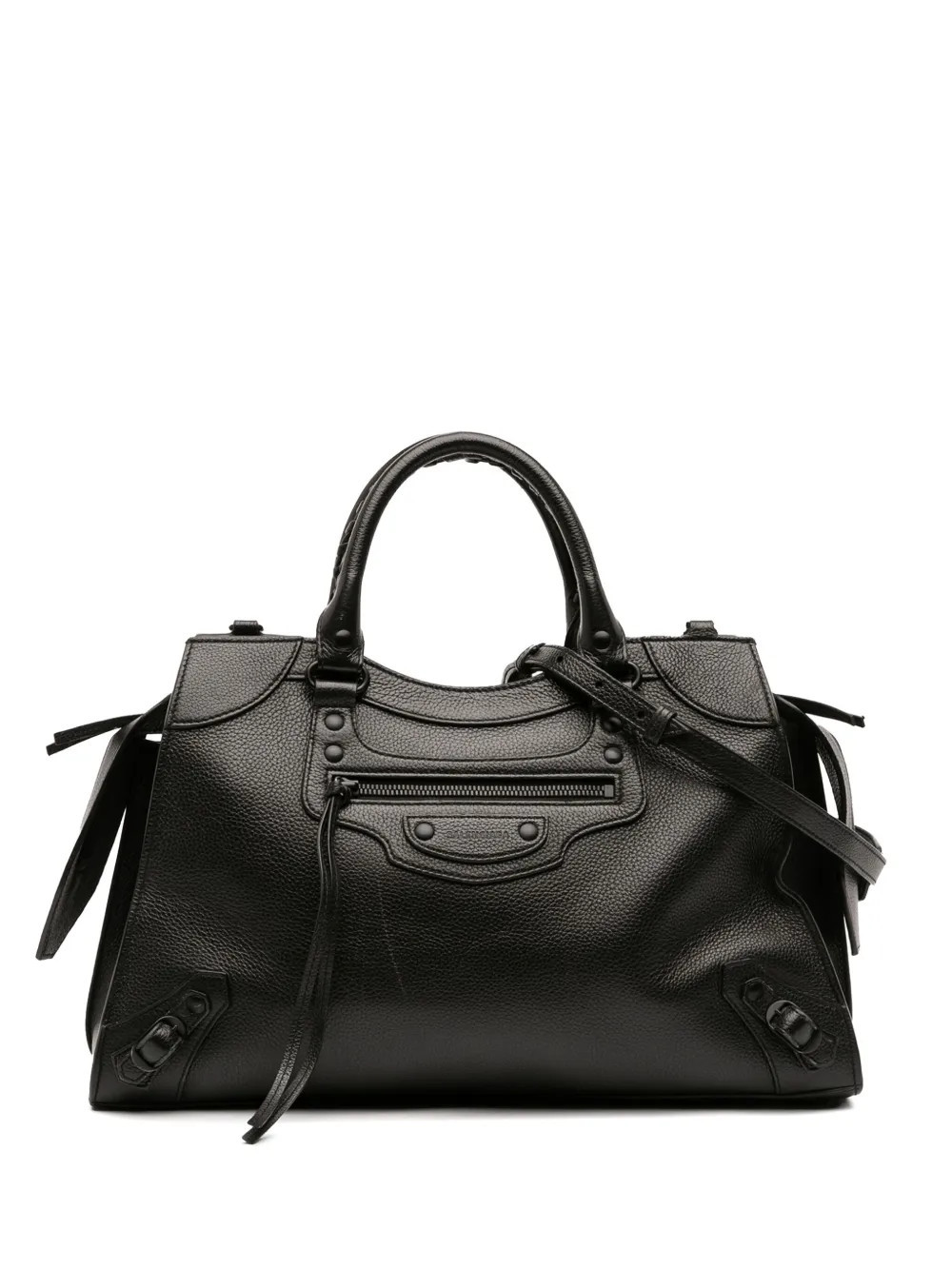 Balenciaga Pre-Owned 2021 Medium Grained Calfskin Neo Classic City satchel - Black | Farfetch Global
