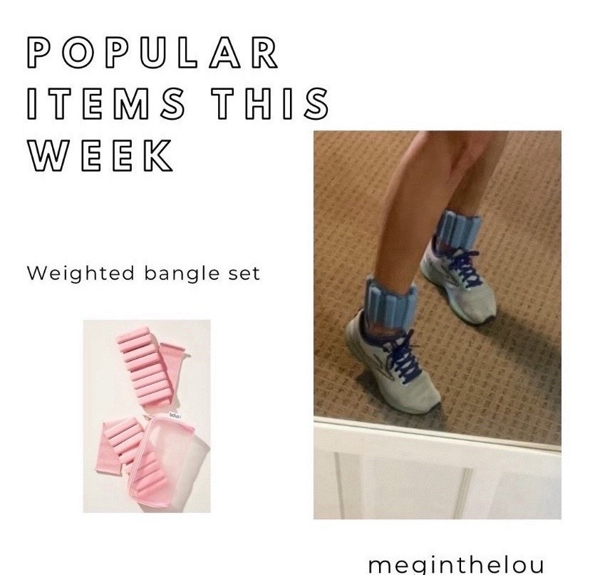 I like to add these bangles when I want to add a bit lots resistance or switch up my leg day a little bit.  I also enjoy to wear them when walking. 


#exercise #fitnessequipment #bala #weights  


#LTKSaleAlert #LTKCyberWeek #LTKU #LTKOver40 #LTKActive #LTKGiftGuide #LTKFindsUnder50 #LTKFindsUnder100