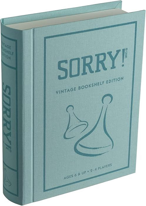 Sorry! Vintage Bookshelf Edition by WS Game Company - Classic Sorry Board Games Retro 1958 Design... | Amazon (US)