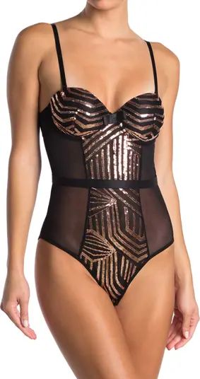 Sequin Panel Bodysuit | Nordstrom Rack