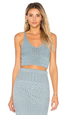 House of Harlow 1960 x REVOLVE Quinn Top in Dusty Blue from Revolve.com | Revolve Clothing (Global)