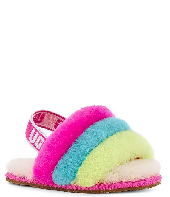 Girls' Fluff Yeah Logo Detail Slide Slippers (Infant) | Dillard's