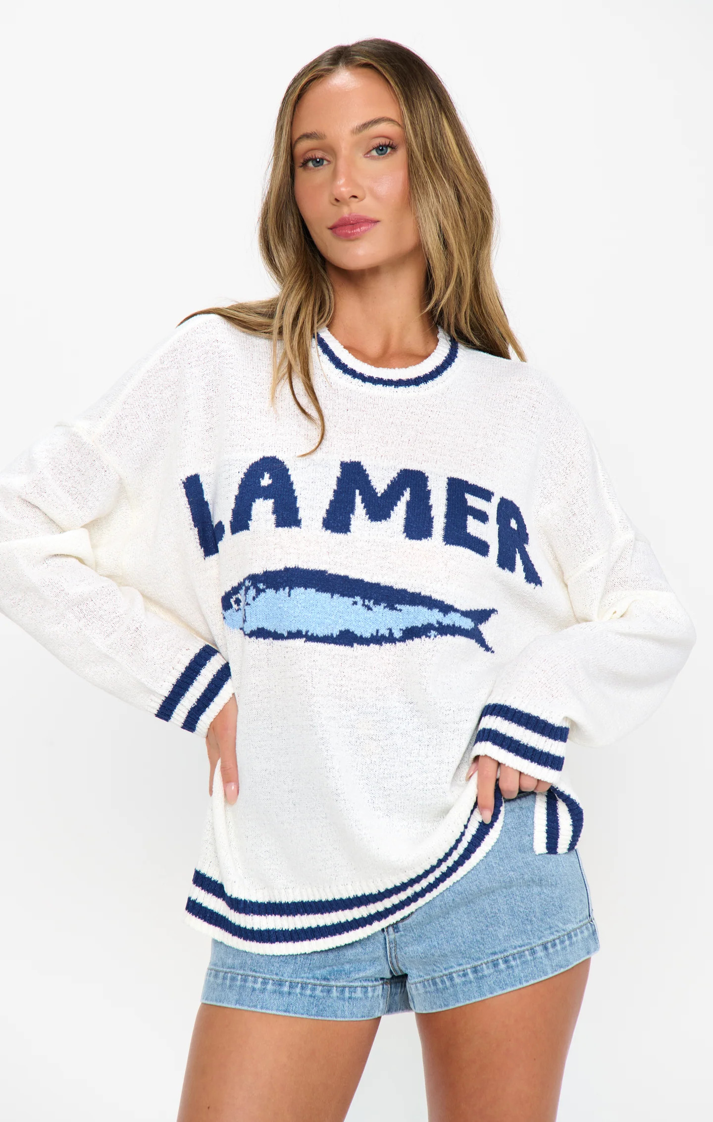 Settle In Sweater ~ La Mer Graphic Knit | Show Me Your Mumu