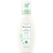Aveeno Clear Complexion Foaming Oil-Free Facial Cleanser with Salicylic Acid for Breakout Prone S... | Amazon (US)