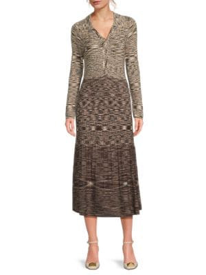 Space-Dye Knit Midi-Dress | Saks Fifth Avenue OFF 5TH