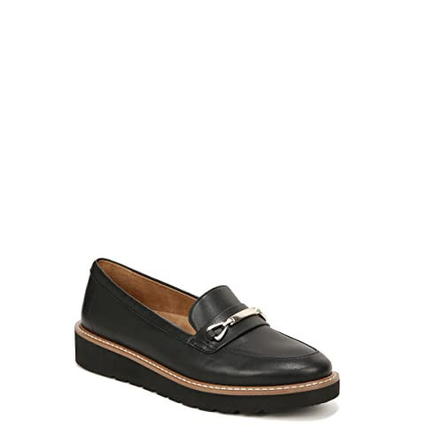 Naturalizer Womens Elin Platform Lug Sole Loafer Black Smooth 8.5 W | Amazon (US)