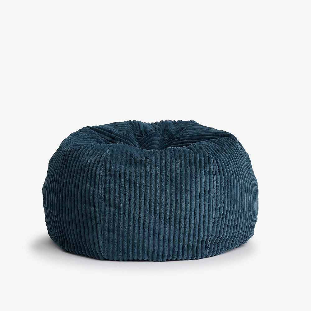 Chamois Midnight Blue Bean Bag Chair Collection | Pottery Barn Teen