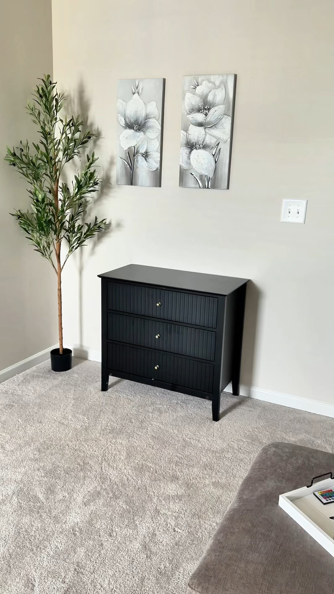 🏡 Home Series: Loft Edition ✨

I finally added this sleek black 3-drawer dresser to my loft, and I’m obsessed! 🖤 It gives me the extra storage I needed while keeping the space looking modern and clean. The perfect mix of style and function!

Little by little, this loft is coming together exactly how I envisioned it. ✨

Would you add a black dresser to your space? 👇

#HomeSeries #LoftEdition #HomeDecor #InteriorInspo #ApartmentDecor #HomeStyle