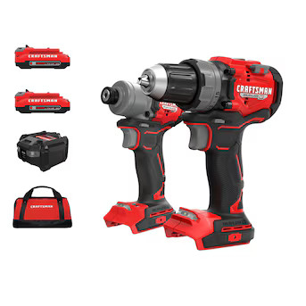 CRAFTSMAN V20 RP 20-volt Max 2-Tool Brushless Power Tool Combo Kit with Soft Case (2-Batteries an... | Lowe's