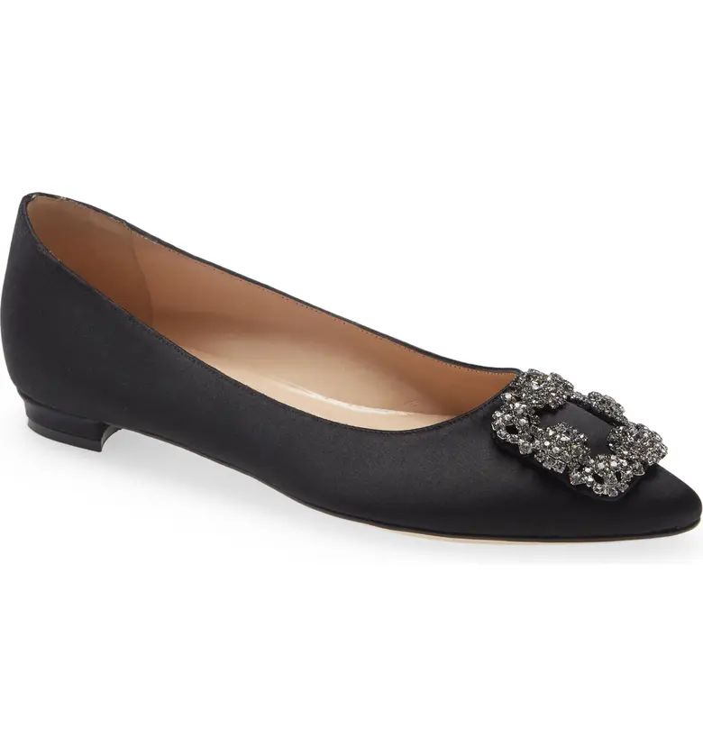 Hangisi Jeweled Pointy Toe Flat | Nordstrom