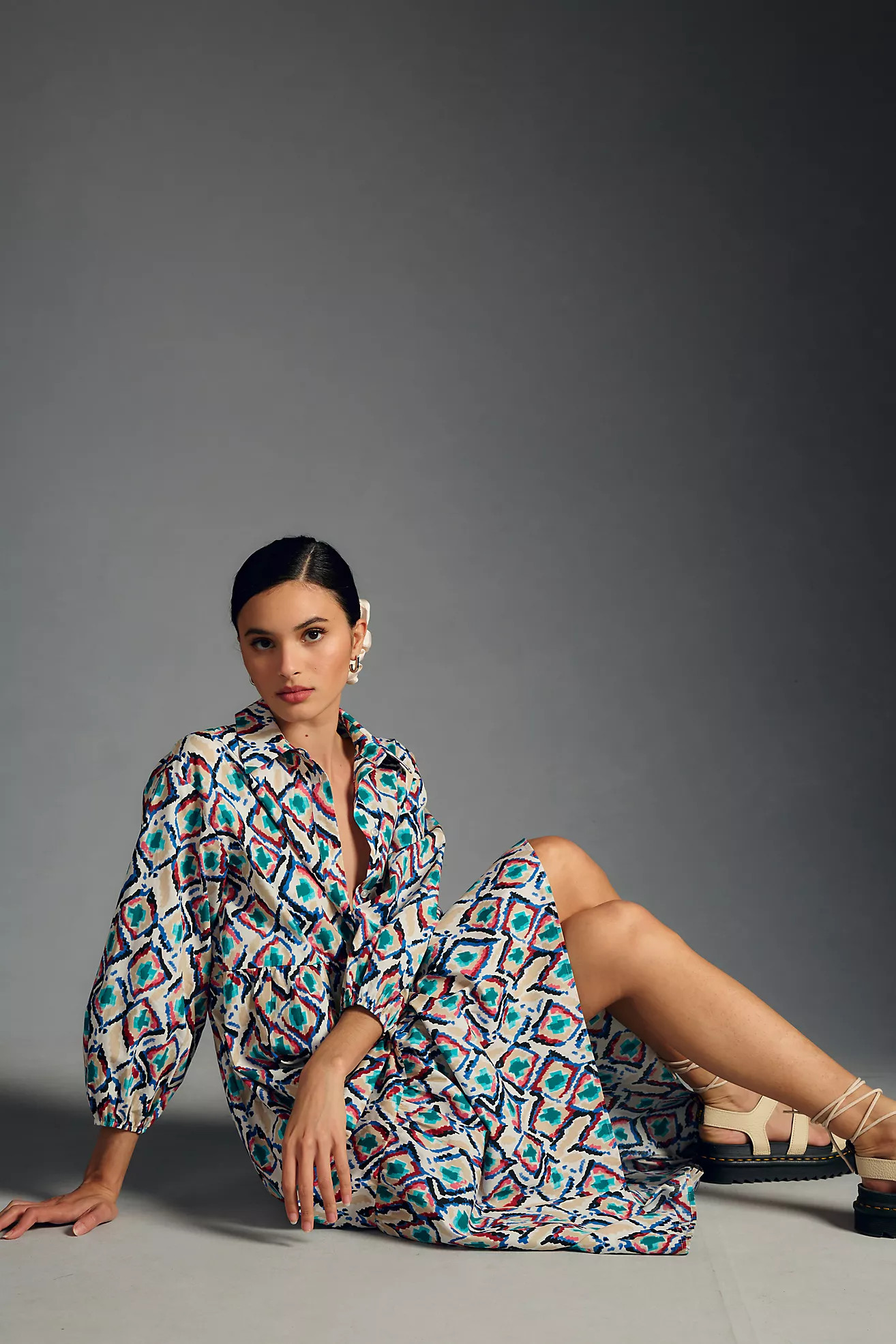 The Bettina Tiered Shirt Dress | Anthropologie (US)