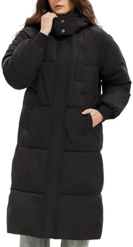 Long Puffer Jacket for Women,2024 Thickened Winter Coat Hooded with Deep Pockets, Ladies Warm Win... | Amazon (US)