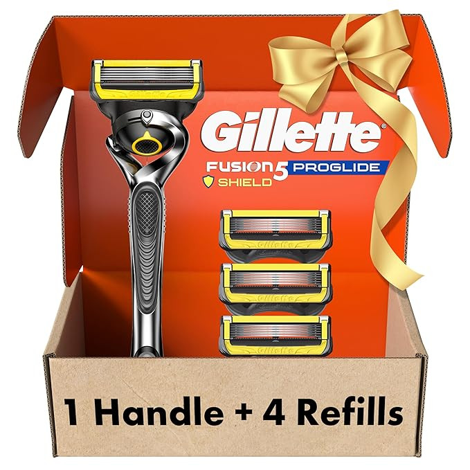 Gillette ProGlide Shield Men's Razor, 5 Bladed Razor, with Precision Trimmer, Comfortglide Lubric... | Amazon (US)