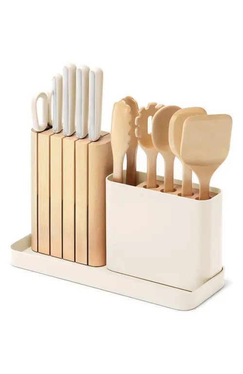CARAWAY 14-Piece Knife & Utensils Prep Set in Cream at Nordstrom | Nordstrom