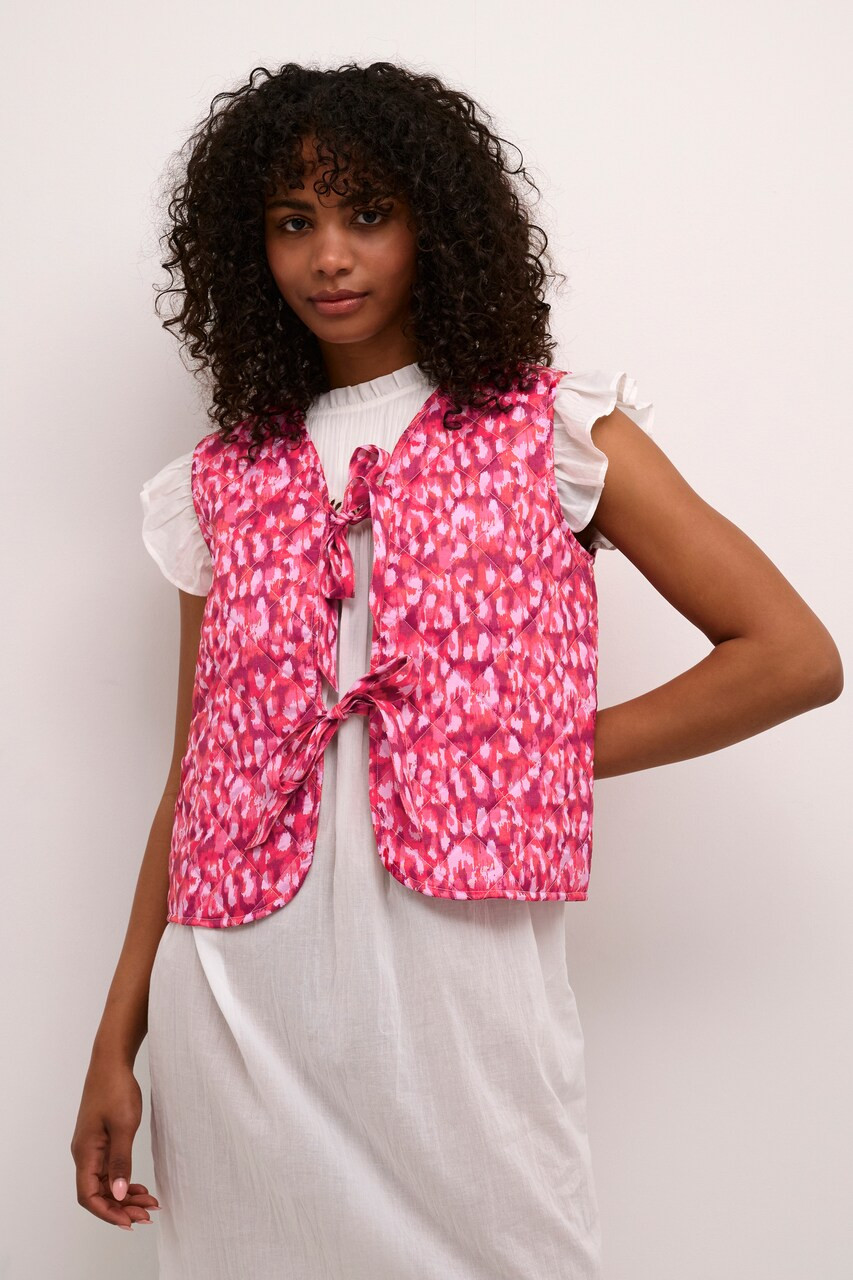 SAINT TROPEZ Bodywarmer 'EvittaSZ' in Donkerroze | ABOUT YOU NL