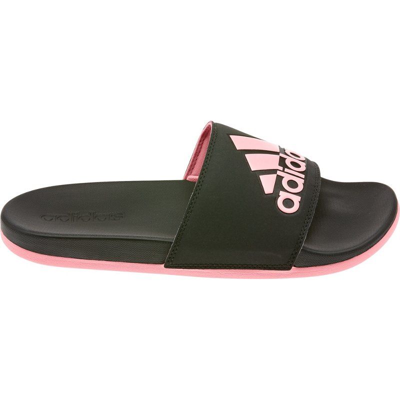 adidas Women's Adilette Comfort Slides Black, 5 - Soccer Slides at Academy Sports | Academy Sports + Outdoor Affiliate